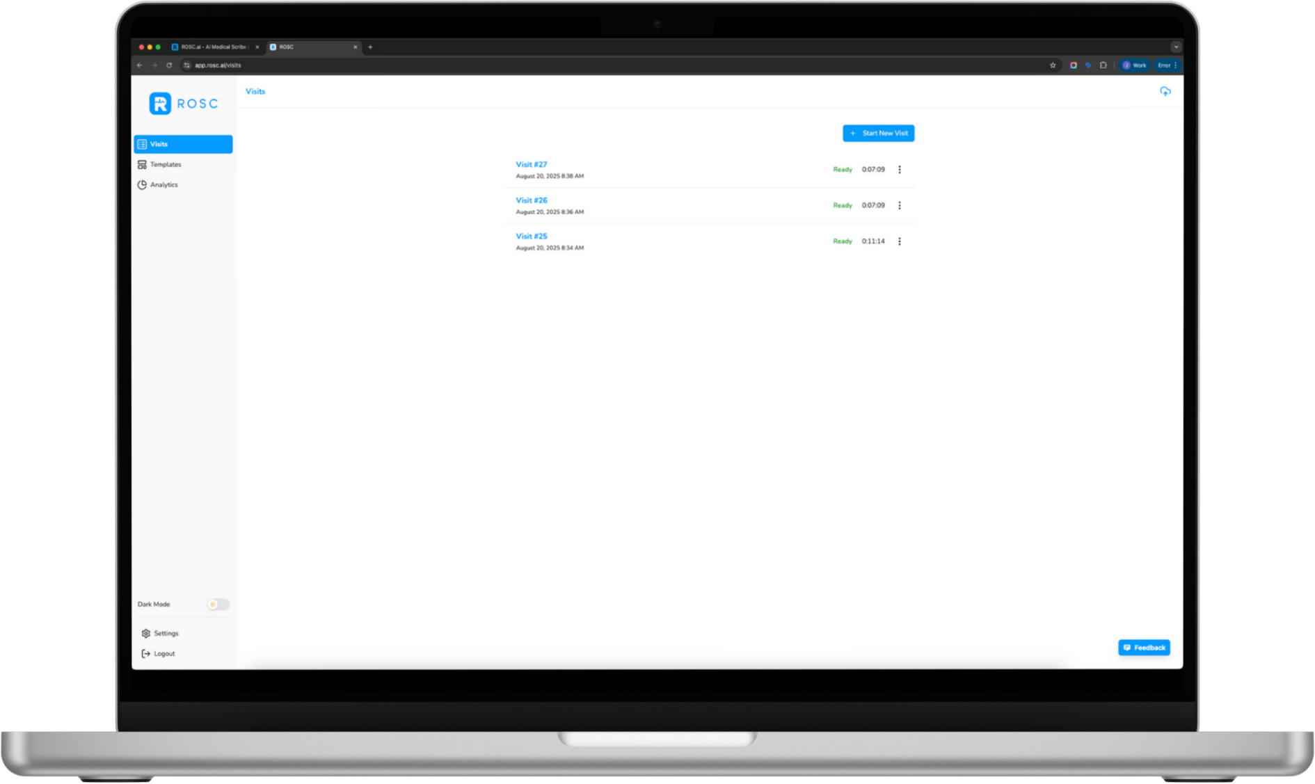 ROSC.ai Medical Scribe Platform